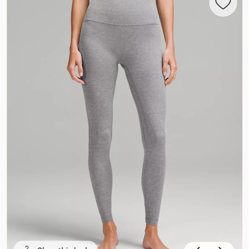 Lululemon Align 28” Size 12 Gray High-Waisted Leggings